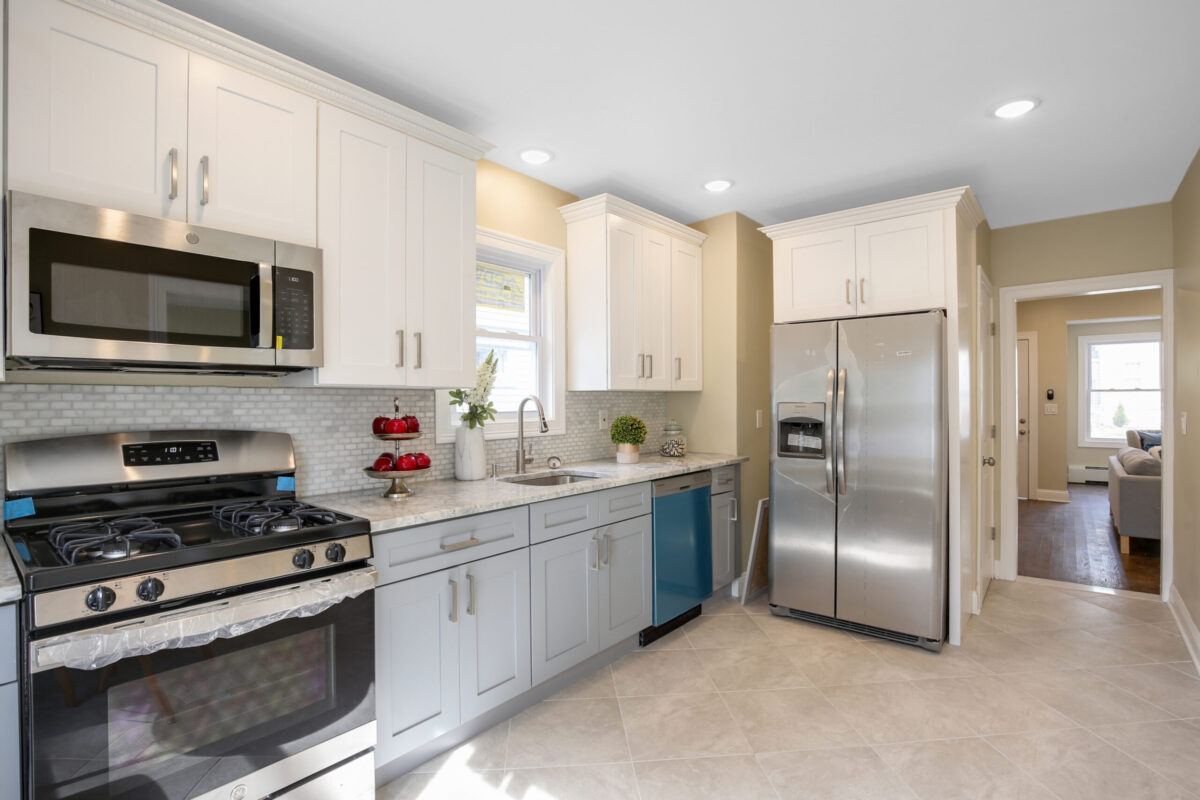 Updated kitchen after inherited probate house was sold as-is for cash in New Jersey