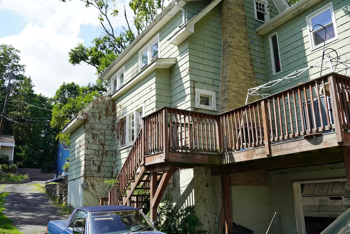 Exterior of 133 Forest Ave in Verona, NJ, before renovation